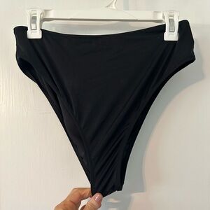 Shade & Shore black bikini bottoms.
